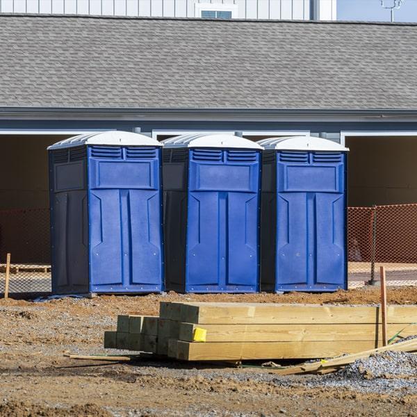 Heavy-duty construction site porta potty in Westminster, Maryland