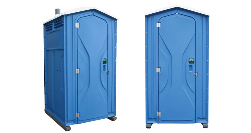 Long-term porta potty units on site in Westminster, Maryland